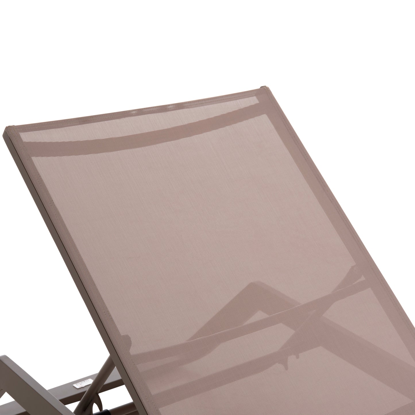 ΞΑΠΛΩΣΤΡΑ ΑΛΟΥΜΙΝΙΟΥ MARIMAR HM6562.03 ΣΚΕΛΕΤΟΣ TAUPE & TEXTILENE ΜΠΕΖ 220x67.5x31.5Υεκ