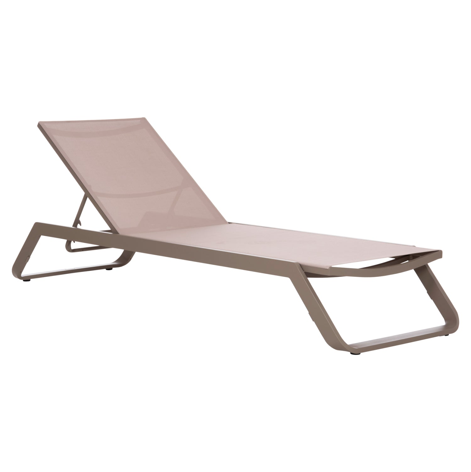 ΞΑΠΛΩΣΤΡΑ ΑΛΟΥΜΙΝΙΟΥ MARIMAR HM6562.03 ΣΚΕΛΕΤΟΣ TAUPE & TEXTILENE ΜΠΕΖ 220x67.5x31.5Υεκ