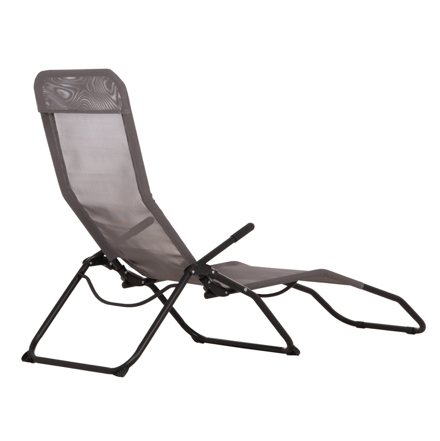 ΞΑΠΛΩΣΤΡΑ ΚΟΥΝΙΣΤΗ SWINGSAND HM6553.01 ΓΚΡΙ TEXTILENE--ΜΑΥΡΟ ΜΕΤΑΛΛΟ 143x60x94Υεκ
