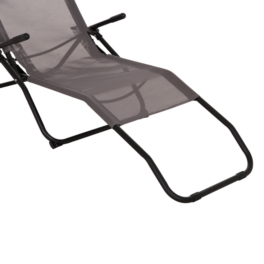 ΞΑΠΛΩΣΤΡΑ ΚΟΥΝΙΣΤΗ SWINGSAND HM6553.01 ΓΚΡΙ TEXTILENE--ΜΑΥΡΟ ΜΕΤΑΛΛΟ 143x60x94Υεκ