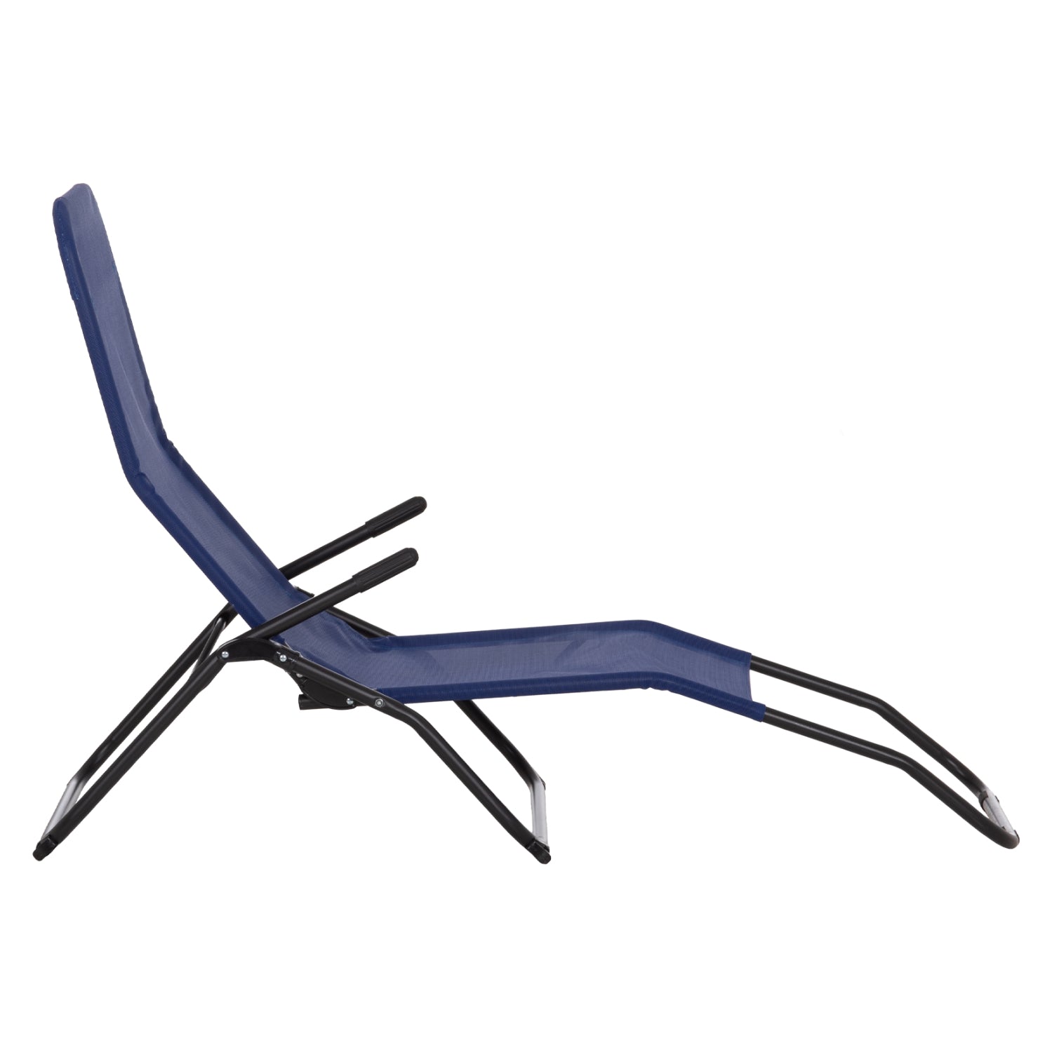 ΞΑΠΛΩΣΤΡΑ ΚΟΥΝΙΣΤΗ SWINGSAND HM6553.05 ΜΠΛΕ TEXTILENE--ΜΑΥΡΟ ΜΕΤΑΛΛΟ 143x60x94Υεκ