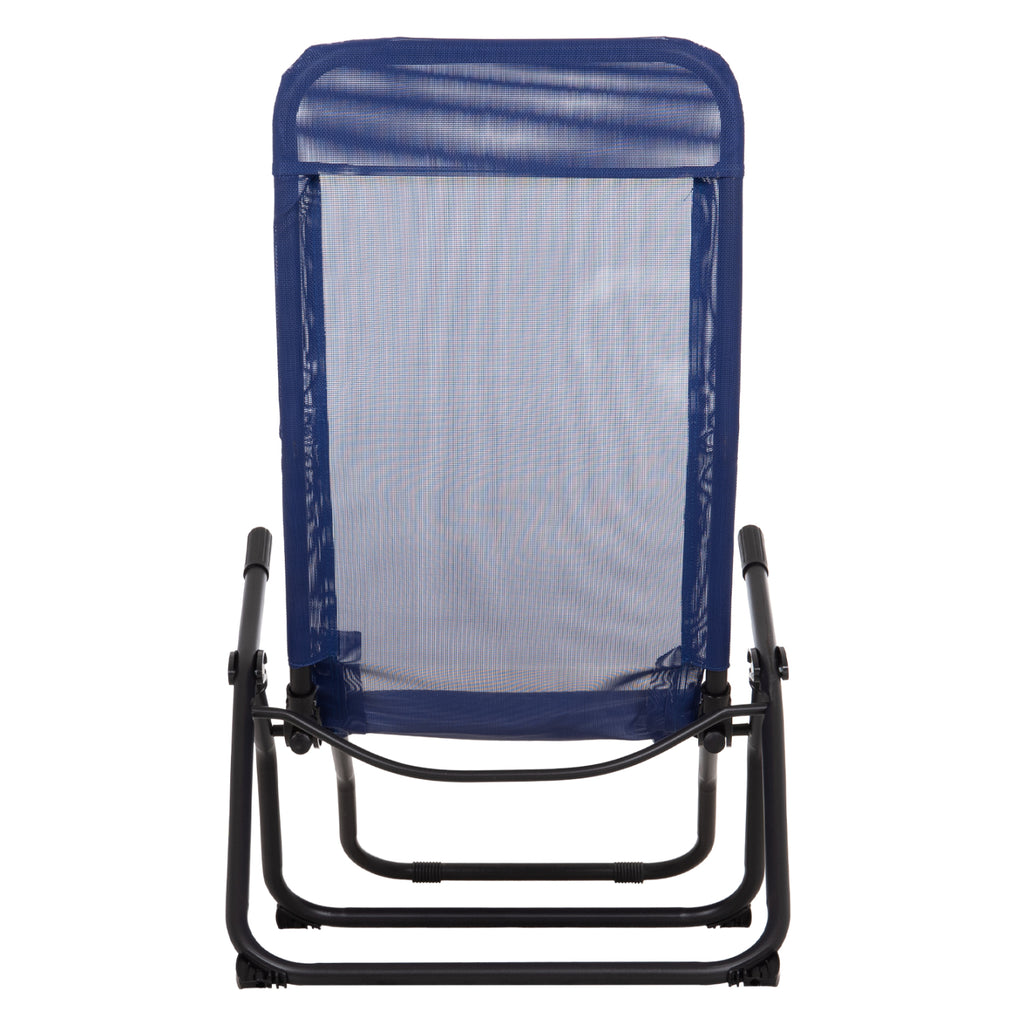 ΞΑΠΛΩΣΤΡΑ ΚΟΥΝΙΣΤΗ SWINGSAND HM6553.05 ΜΠΛΕ TEXTILENE--ΜΑΥΡΟ ΜΕΤΑΛΛΟ 143x60x94Υεκ