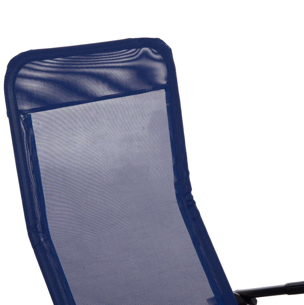 ΞΑΠΛΩΣΤΡΑ ΚΟΥΝΙΣΤΗ SWINGSAND HM6553.05 ΜΠΛΕ TEXTILENE--ΜΑΥΡΟ ΜΕΤΑΛΛΟ 143x60x94Υεκ