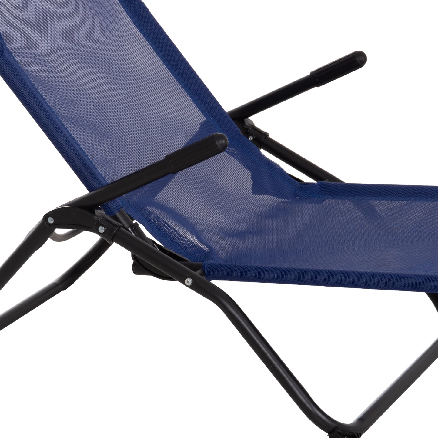 ΞΑΠΛΩΣΤΡΑ ΚΟΥΝΙΣΤΗ SWINGSAND HM6553.05 ΜΠΛΕ TEXTILENE--ΜΑΥΡΟ ΜΕΤΑΛΛΟ 143x60x94Υεκ