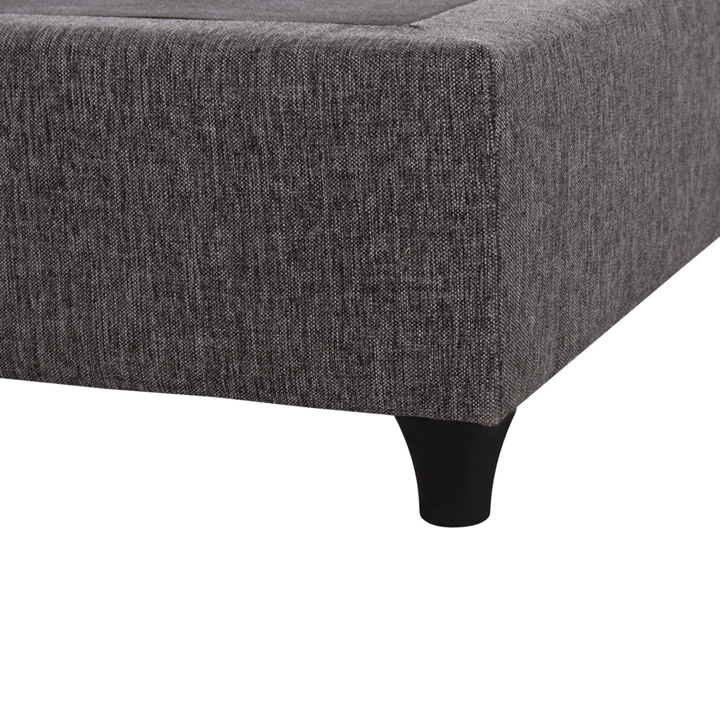 ΥΠΟΣΤΡΩΜΑ/ΚΡΕΒΑΤΙ ΥΠΕΡΔΙΠΛΟ SIGGY HM21217 ΓΚΡΙ ΥΦΑΣΜΑ--ΓΙΑ 160x200εκ.