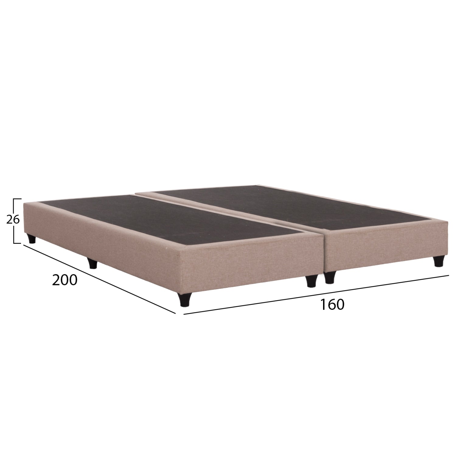 ΥΠΟΣΤΡΩΜΑ/ΚΡΕΒΑΤΙ ΥΠΕΡΔΙΠΛΟ SIGGY HM21217.01 ΜΠΕΖ ΥΦΑΣΜΑ--ΓΙΑ 160x200εκ.